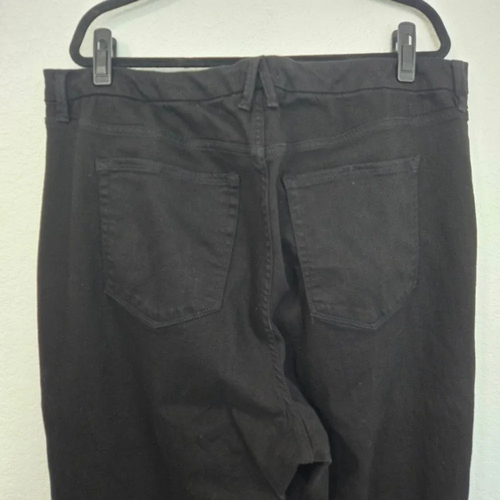 GOOD AMERICAN 26 Plus Good Legs Straight‎ Black Jeans Button Fly - Picture 4 of 6